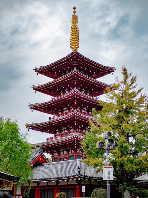 The Asakusa Sensoji Temple in Japan has beauty and holiness.